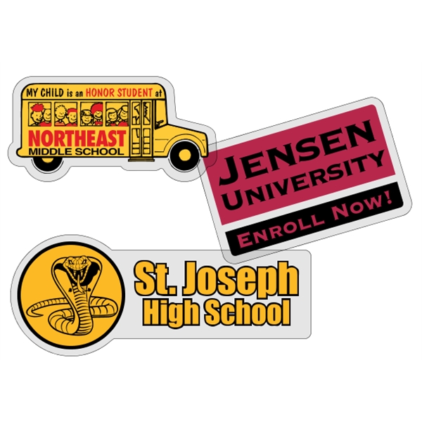 Custom Clear Polyester - Die Cut (Back Adhesive) Decals