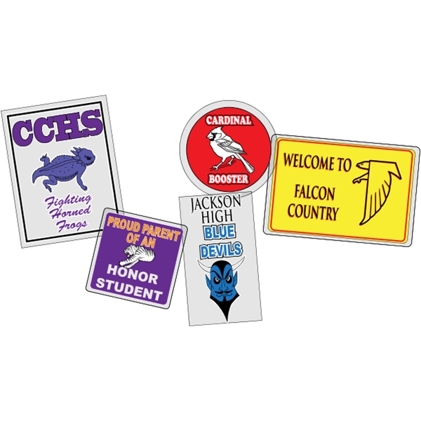 Removable Clear (Back Adhesive) Decals
