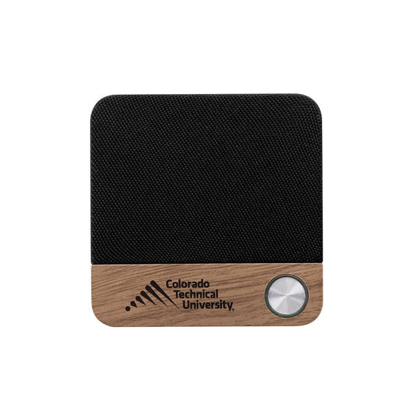 Wood Accented Bluetooth Speaker - Wood Accented Bluetooth Speaker - Image 3 of 4