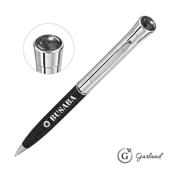 Garland® Monogram Aura Twist Ballpoint Pen - Chrome - Garland® Monogram Aura Twist Ballpoint Pen - Chrome - Image 0 of 8