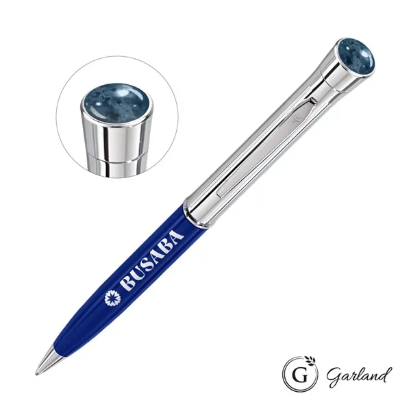 Garland® Monogram Aura Twist Ballpoint Pen - Chrome - Garland® Monogram Aura Twist Ballpoint Pen - Chrome - Image 3 of 8