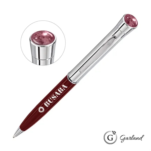 Garland® Monogram Aura Twist Ballpoint Pen - Chrome - Garland® Monogram Aura Twist Ballpoint Pen - Chrome - Image 5 of 8