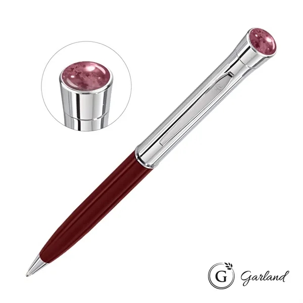 Garland® Monogram Aura Twist Ballpoint Pen - Chrome - Garland® Monogram Aura Twist Ballpoint Pen - Chrome - Image 6 of 8