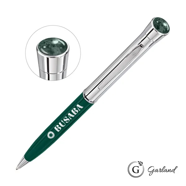 Garland® Monogram Aura Twist Ballpoint Pen - Chrome - Garland® Monogram Aura Twist Ballpoint Pen - Chrome - Image 7 of 8