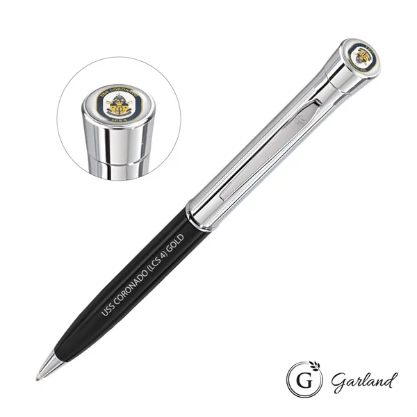 Garland® Monogram Custom Twist Ballpoint Pen - Chrome - Garland® Monogram Custom Twist Ballpoint Pen - Chrome - Image 0 of 8