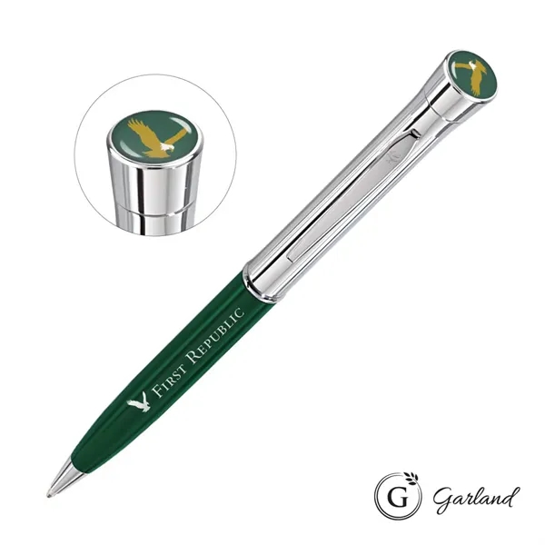 Garland® Monogram Custom Twist Ballpoint Pen - Chrome - Garland® Monogram Custom Twist Ballpoint Pen - Chrome - Image 7 of 8