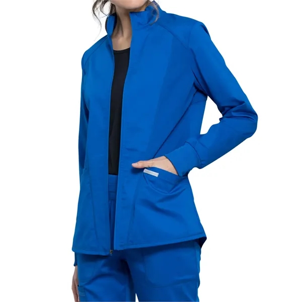 Cherokee - Workwear Revolution - Women's 2-Pocket Zip Fro... - Cherokee - Workwear Revolution - Women's 2-Pocket Zip Fro... - Image 11 of 11