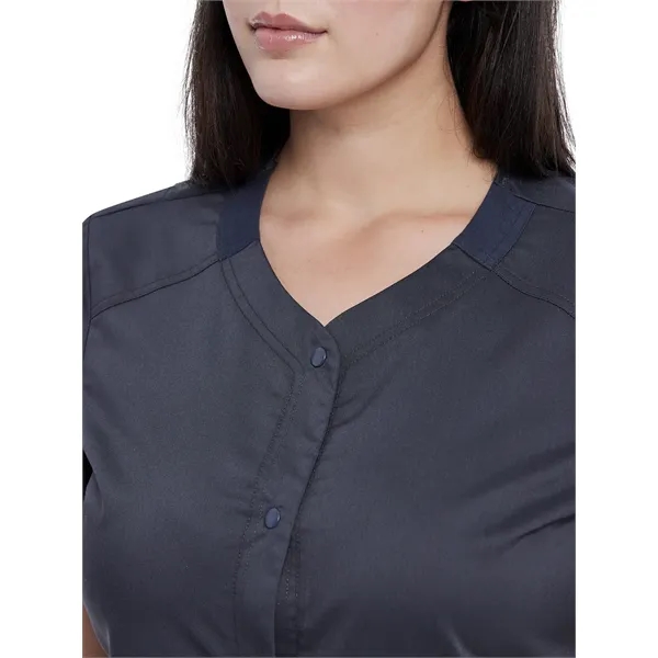 Cherokee - Workwear Revolution - Women's 4-Pocket Snap Fr... - Cherokee - Workwear Revolution - Women's 4-Pocket Snap Fr... - Image 8 of 8