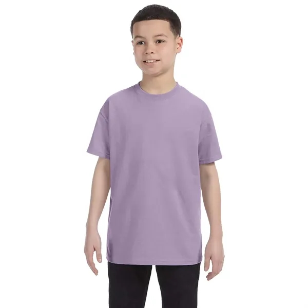 Hanes Youth 6.1 oz. Tagless T-Shirt - Hanes Youth 6.1 oz. Tagless T-Shirt - Image 8 of 19