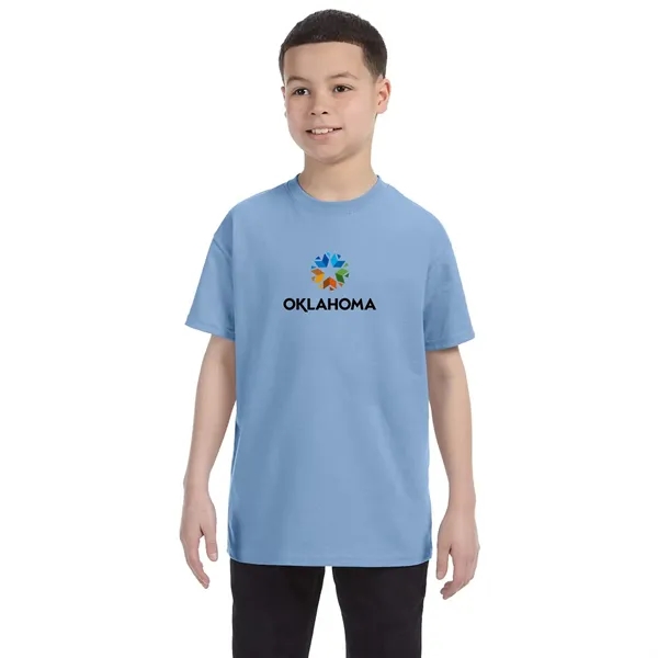 Hanes Youth 6.1 oz. Tagless T-Shirt - Hanes Youth 6.1 oz. Tagless T-Shirt - Image 11 of 19
