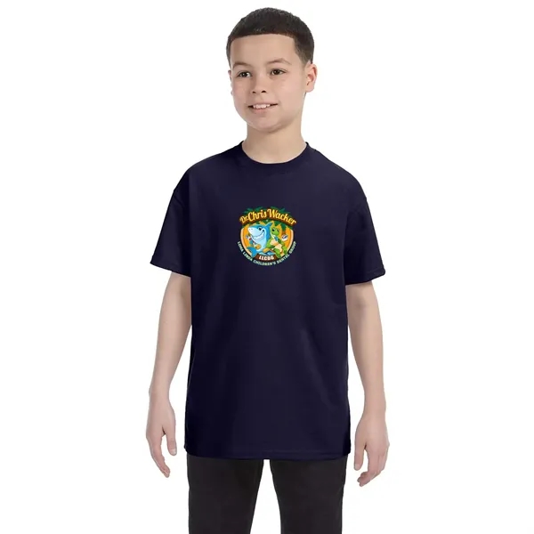 Hanes Youth 6.1 oz. Tagless T-Shirt - Hanes Youth 6.1 oz. Tagless T-Shirt - Image 13 of 19