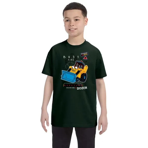 Hanes Youth 6.1 oz. Tagless T-Shirt - Hanes Youth 6.1 oz. Tagless T-Shirt - Image 15 of 19