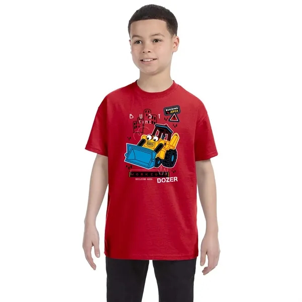 Hanes Youth 6.1 oz. Tagless T-Shirt - Hanes Youth 6.1 oz. Tagless T-Shirt - Image 16 of 19