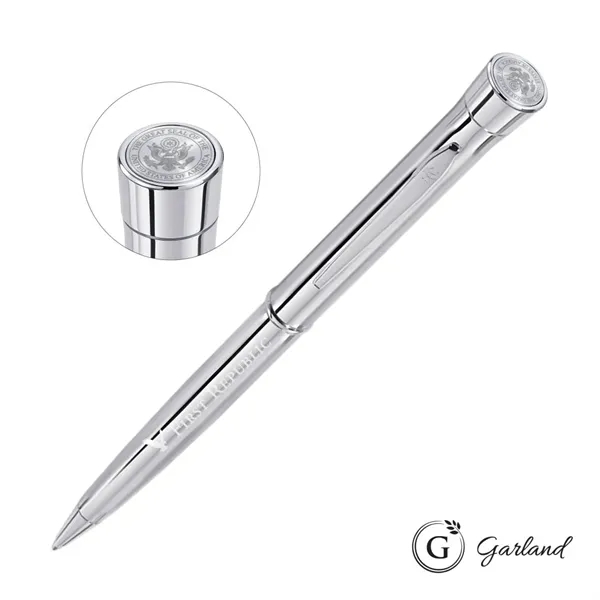 Garland® Signature Custom Emblem Twist Pen - Chrome - Garland® Signature Custom Emblem Twist Pen - Chrome - Image 0 of 4