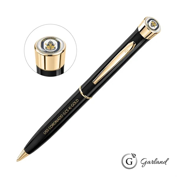 Garland® Color Custom Twist Ballpoint Pen - Gold Accent - Garland® Color Custom Twist Ballpoint Pen - Gold Accent - Image 0 of 10
