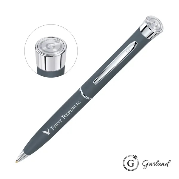 Garland® Color Matte Emblem Twist Ballpoint Pen - Chrome - Garland® Color Matte Emblem Twist Ballpoint Pen - Chrome - Image 7 of 14
