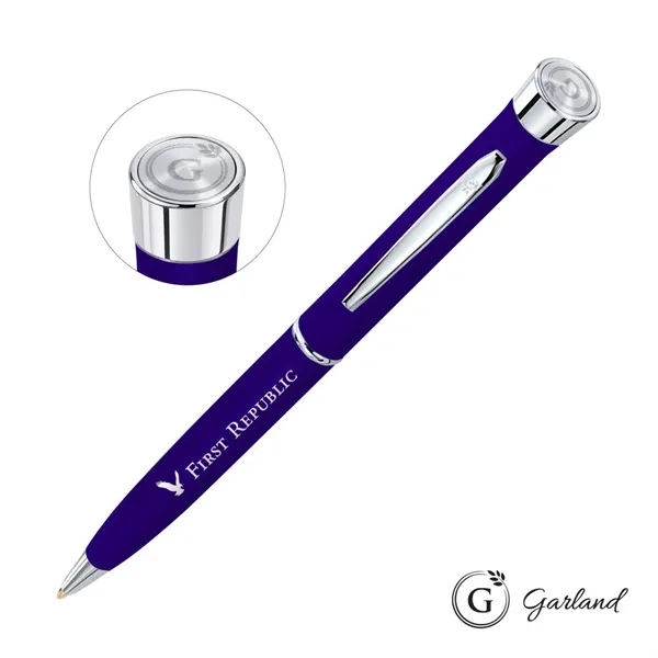 Garland® Color Matte Emblem Twist Ballpoint Pen - Chrome - Garland® Color Matte Emblem Twist Ballpoint Pen - Chrome - Image 9 of 14