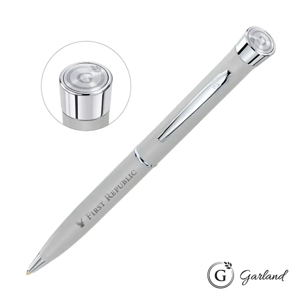 Garland® Color Matte Emblem Twist Ballpoint Pen - Chrome - Garland® Color Matte Emblem Twist Ballpoint Pen - Chrome - Image 11 of 14