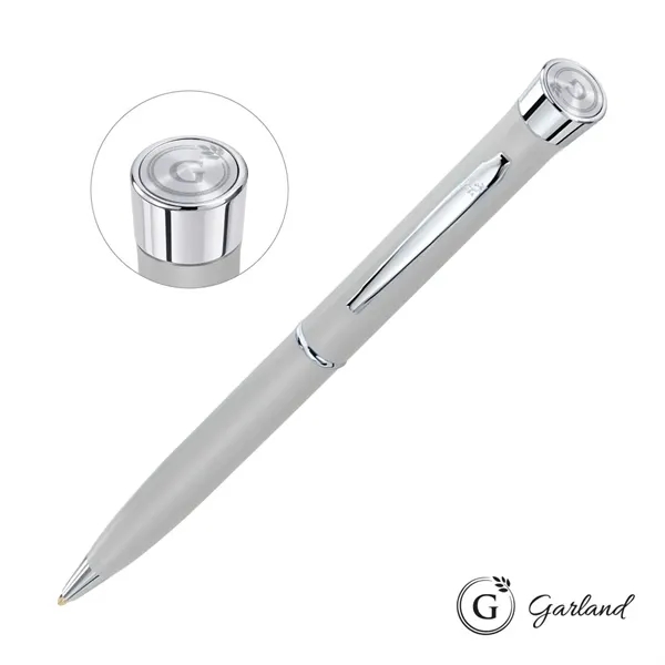 Garland® Color Matte Emblem Twist Ballpoint Pen - Chrome - Garland® Color Matte Emblem Twist Ballpoint Pen - Chrome - Image 12 of 14