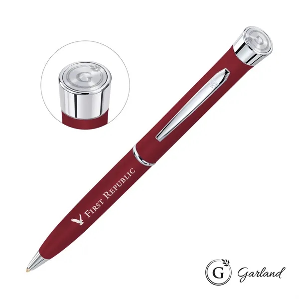 Garland® Color Matte Emblem Twist Ballpoint Pen - Chrome - Garland® Color Matte Emblem Twist Ballpoint Pen - Chrome - Image 13 of 14
