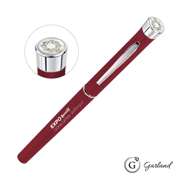 Garland® Color Matte Custom Rollerball Pen - Chrome - Garland® Color Matte Custom Rollerball Pen - Chrome - Image 13 of 14