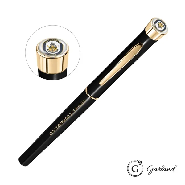 Custom Garland® Color Custom Rollerball Pen - Gold Accent