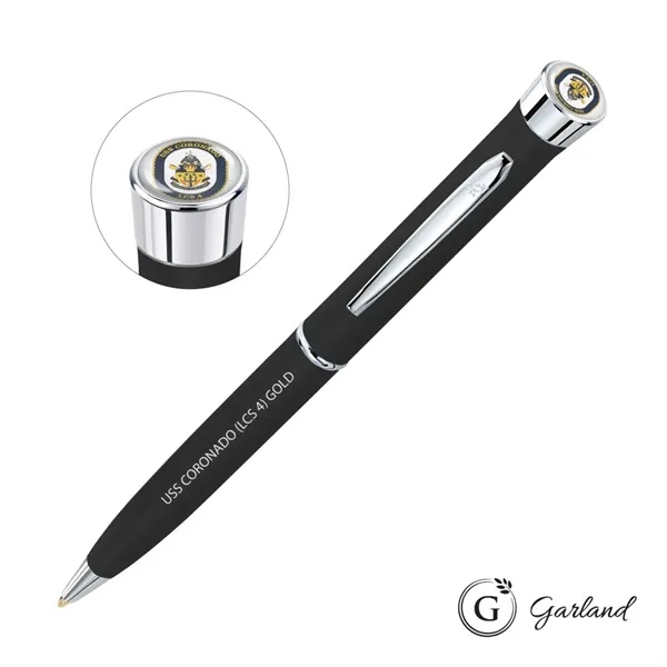 Custom Garland® Color Matte Custom Twist Pen - Chrome