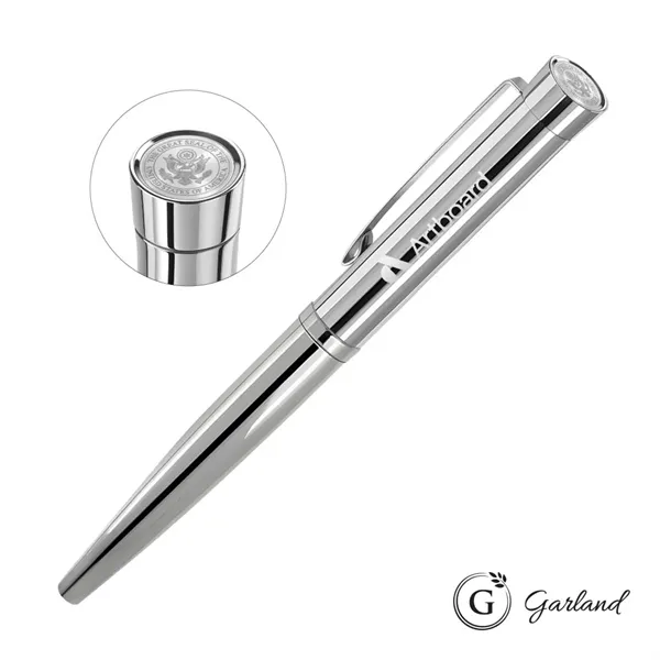 Garland® Executive Signature Cust Emblem Rollerball Chrome