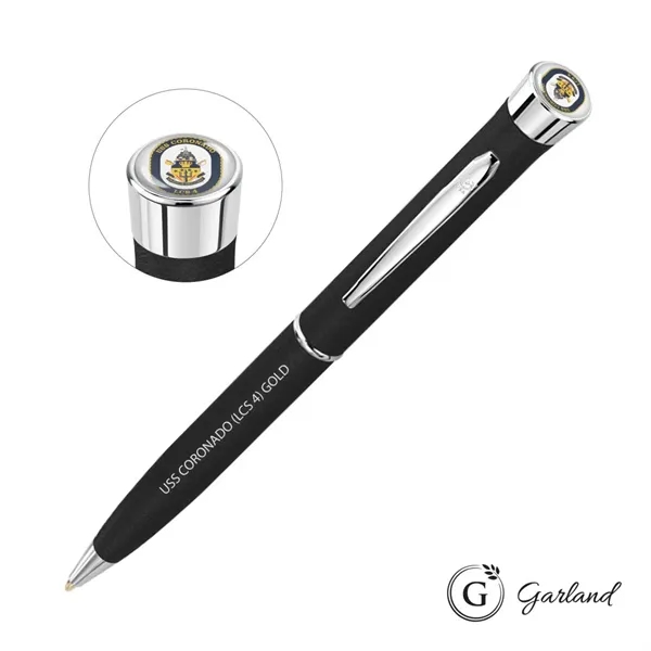 Custom Garland® Tactical Custom Textured Twist Pen - Chrome