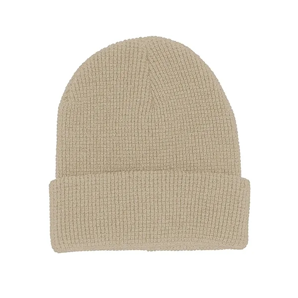 Custom Waffle Knit Cuff Beanie