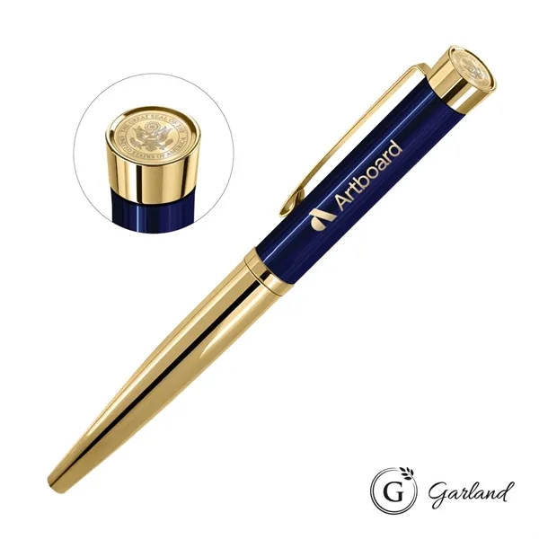 Garland® Executive Cust Emblem Monogram Rollerball Pen-Gold - Garland® Executive Cust Emblem Monogram Rollerball Pen-Gold - Image 6 of 7