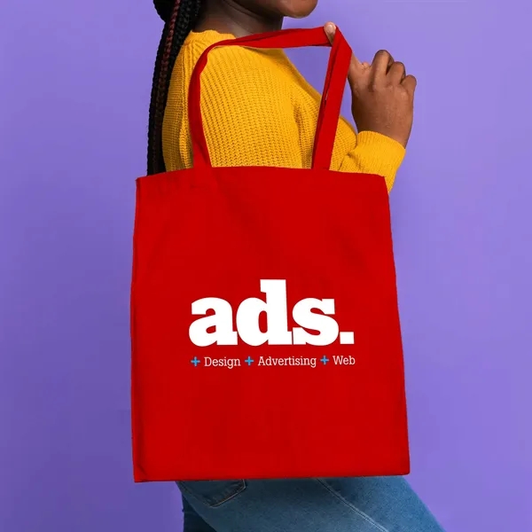 15"x16" Calico Cotton Tote Bag - 140GSM - 15"x16" Calico Cotton Tote Bag - 140GSM - Image 12 of 19