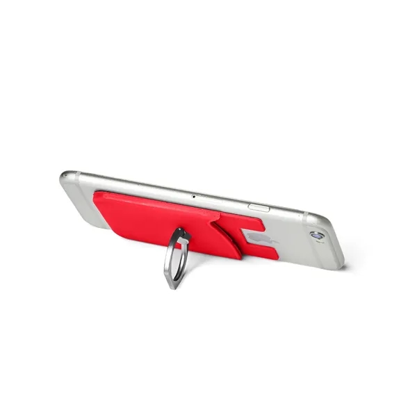 Silicone Card Holder with Metal Ring Phone Stand - Silicone Card Holder with Metal Ring Phone Stand - Image 23 of 27