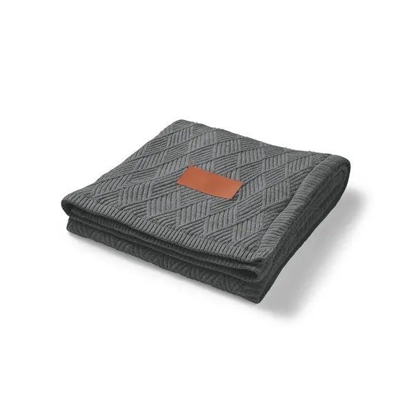 Leeman Trellis Knit Blanket - Leeman Trellis Knit Blanket - Image 7 of 17