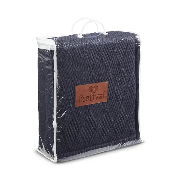 Leeman Trellis Knit Blanket - Leeman Trellis Knit Blanket - Image 11 of 17