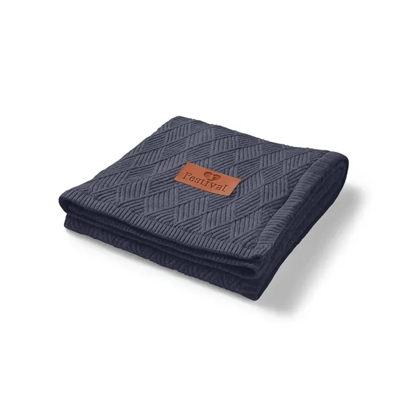 Leeman Trellis Knit Blanket - Leeman Trellis Knit Blanket - Image 14 of 17