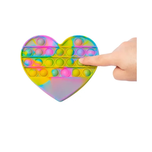 Push Pop Bubble Heart Shape Fidget Sensory Toy - Push Pop Bubble Heart Shape Fidget Sensory Toy - Image 10 of 11