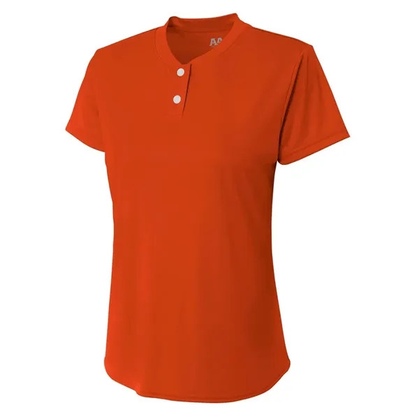 Custom Girls Tek 2-Button Henley