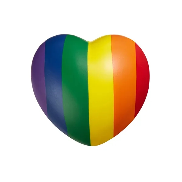 Rainbow Pride Heart Shape Stress Ball - Rainbow Pride Heart Shape Stress Ball - Image 1 of 4
