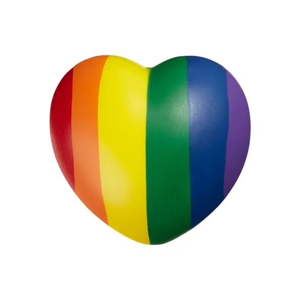 Rainbow Pride Heart Shape Stress Ball - Rainbow Pride Heart Shape Stress Ball - Image 2 of 4