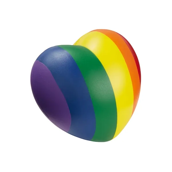 Rainbow Pride Heart Shape Stress Ball - Rainbow Pride Heart Shape Stress Ball - Image 3 of 4