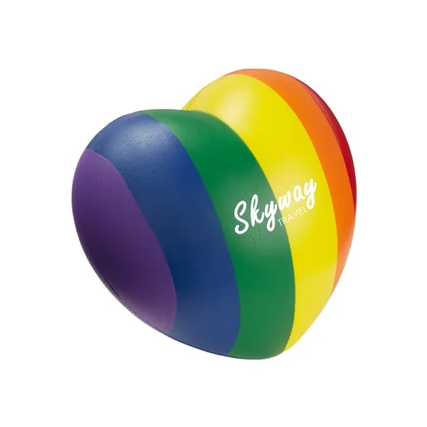 Rainbow Pride Heart Shape Stress Ball - Rainbow Pride Heart Shape Stress Ball - Image 4 of 4