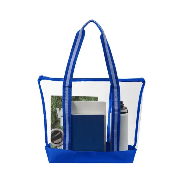 All Access Clear Tote Bag with Zipper - All Access Clear Tote Bag with Zipper - Image 12 of 12