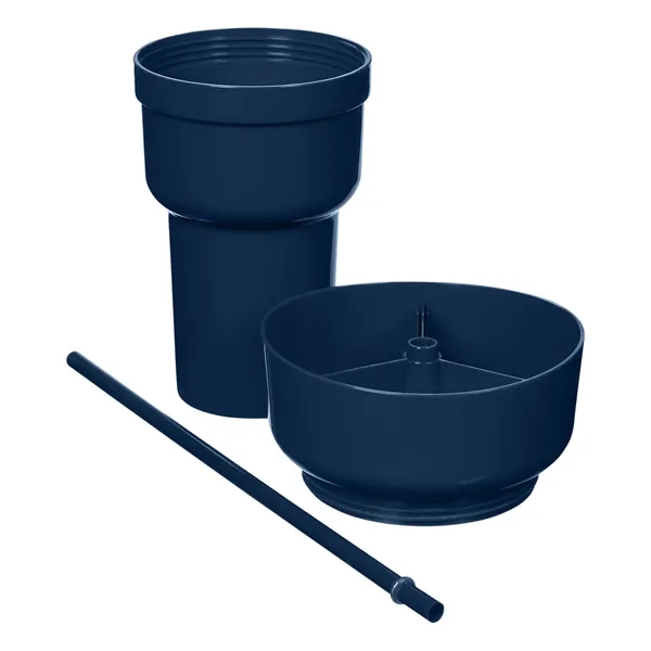 Team 365 1L Recycled PP Stadium Tumbler with Snack Bowl - Team 365 1L Recycled PP Stadium Tumbler with Snack Bowl - Image 14 of 69