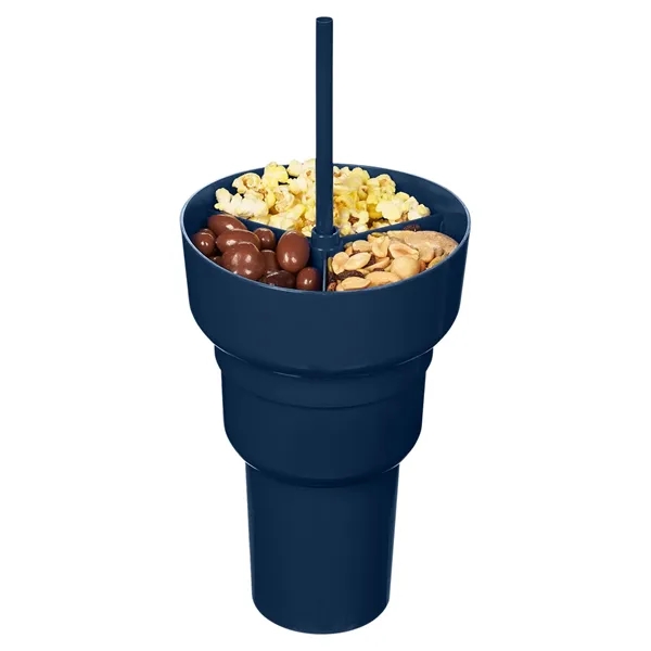 Team 365 1L Recycled PP Stadium Tumbler with Snack Bowl - Team 365 1L Recycled PP Stadium Tumbler with Snack Bowl - Image 16 of 69