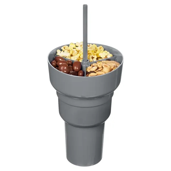 Team 365 1L Recycled PP Stadium Tumbler with Snack Bowl - Team 365 1L Recycled PP Stadium Tumbler with Snack Bowl - Image 23 of 69