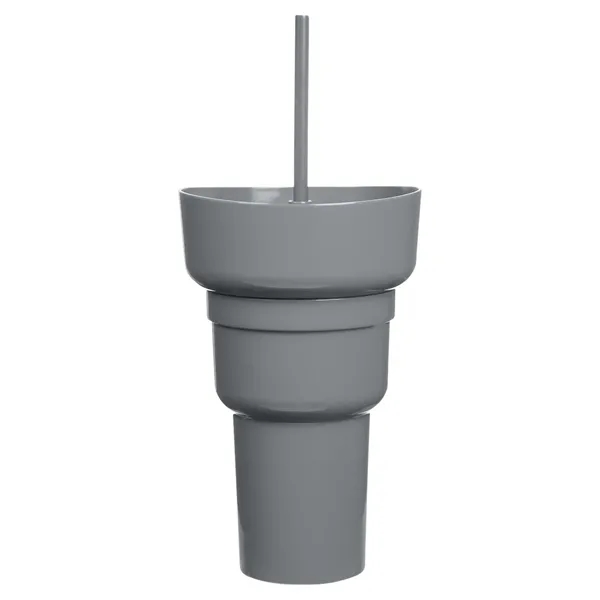 Team 365 1L Recycled PP Stadium Tumbler with Snack Bowl - Team 365 1L Recycled PP Stadium Tumbler with Snack Bowl - Image 25 of 69