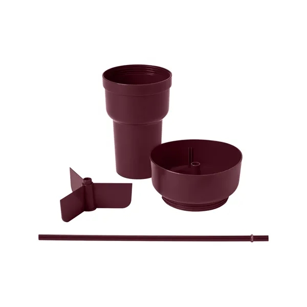 Team 365 1L Recycled PP Stadium Tumbler with Snack Bowl - Team 365 1L Recycled PP Stadium Tumbler with Snack Bowl - Image 35 of 69