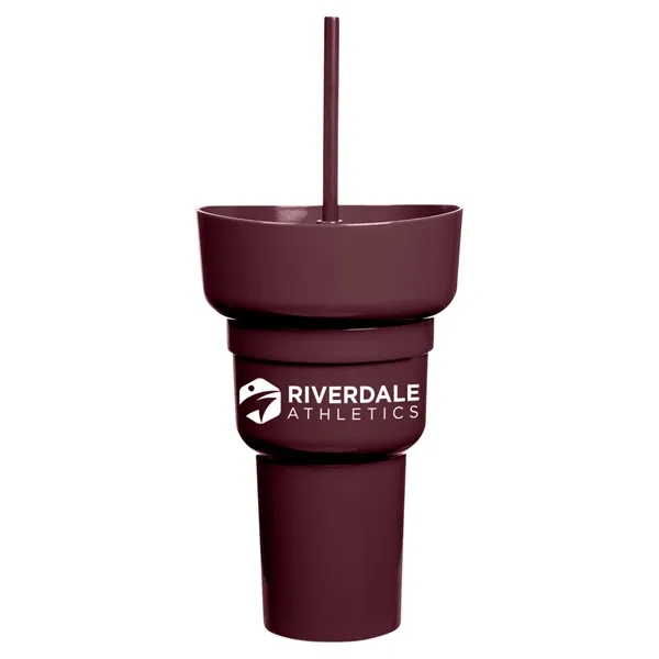 Team 365 1L Recycled PP Stadium Tumbler with Snack Bowl - Team 365 1L Recycled PP Stadium Tumbler with Snack Bowl - Image 42 of 69