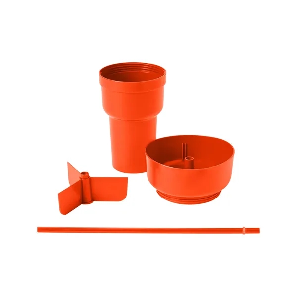 Team 365 1L Recycled PP Stadium Tumbler with Snack Bowl - Team 365 1L Recycled PP Stadium Tumbler with Snack Bowl - Image 47 of 69